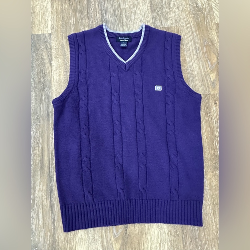 Y2k Southpole Sweater Vest Sz L